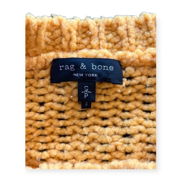 Rag & Bone New York sweater knit top yellow small merino wool - Picture 10 of 10